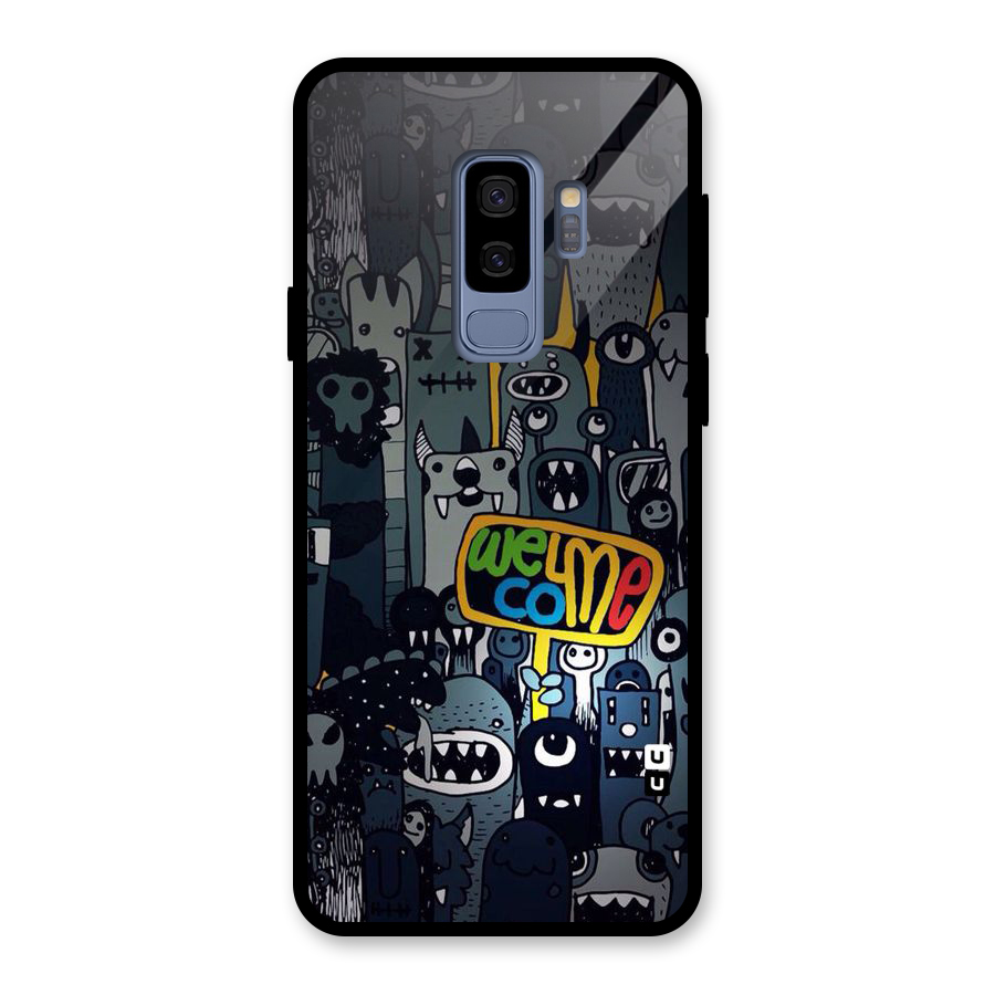 Ghost Welcome Glass Back Case for Galaxy S9 Plus