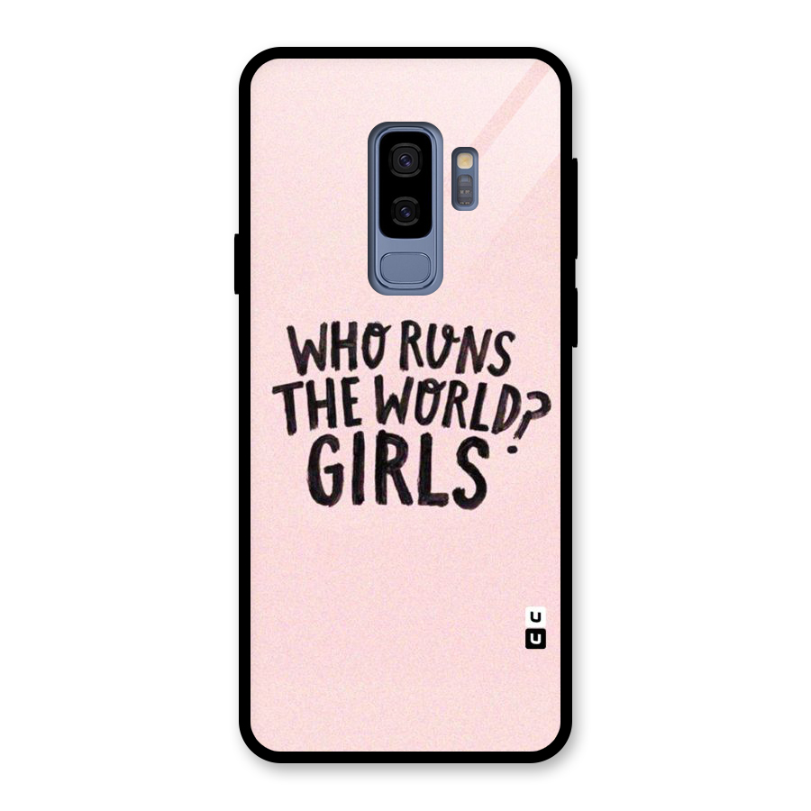 Girls World Glass Back Case for Galaxy S9 Plus