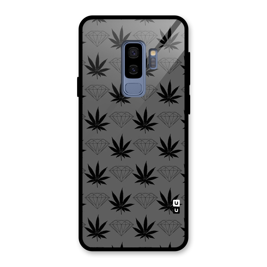 Grass Diamond Glass Back Case for Galaxy S9 Plus