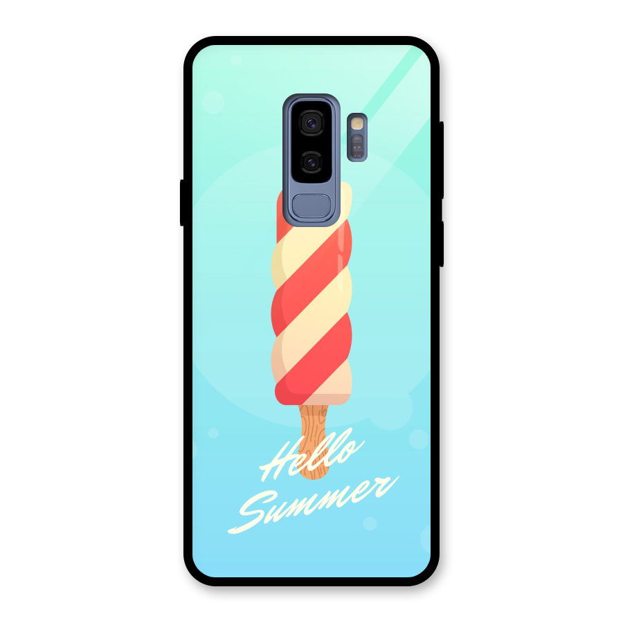 Hello Summer Glass Back Case for Galaxy S9 Plus