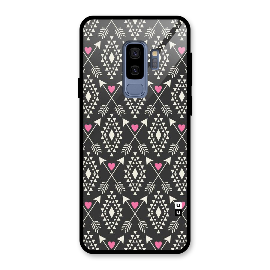 Hit Arrow Love Glass Back Case for Galaxy S9 Plus