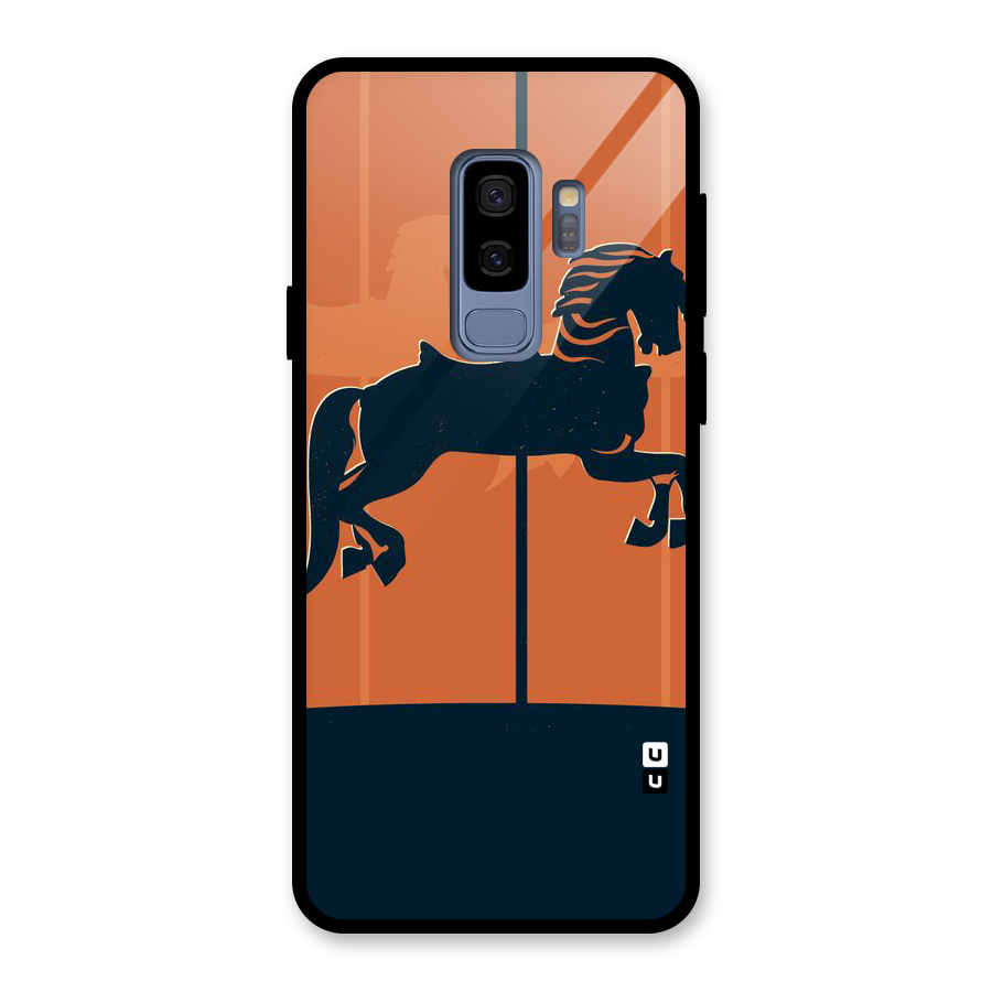 Horse Glass Back Case for Galaxy S9 Plus