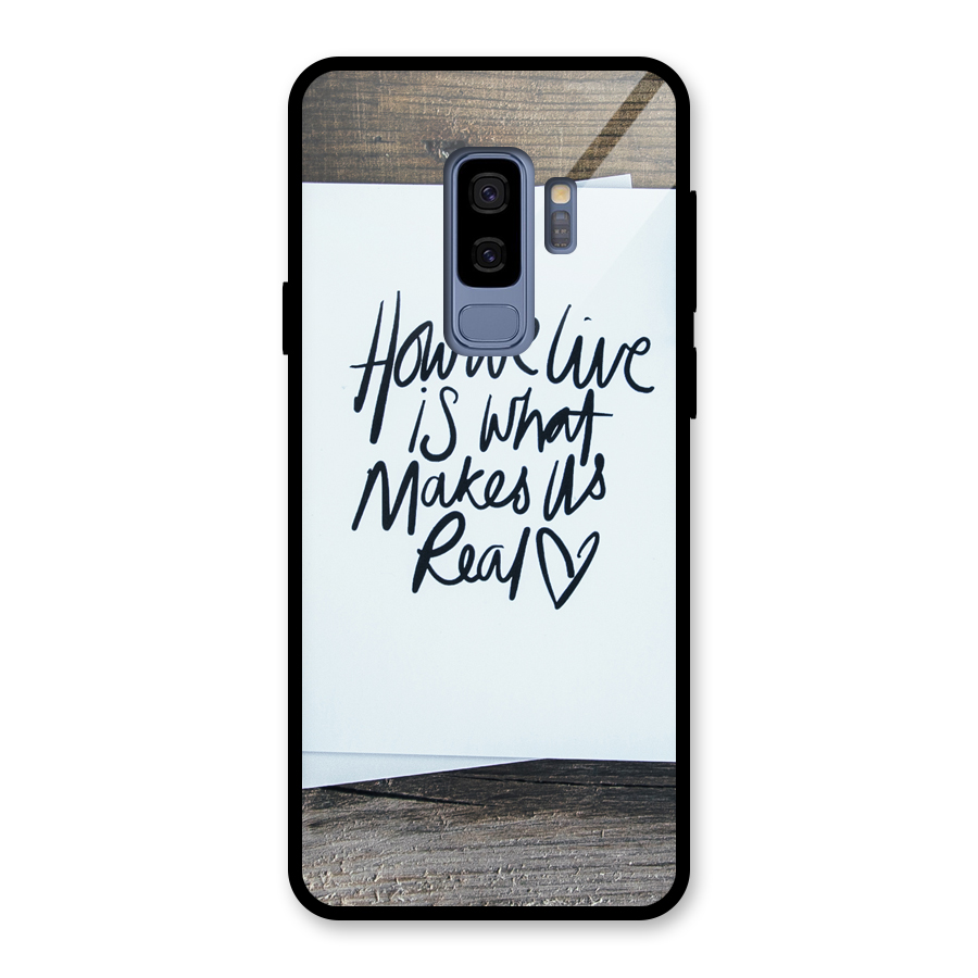 How We Live Glass Back Case for Galaxy S9 Plus