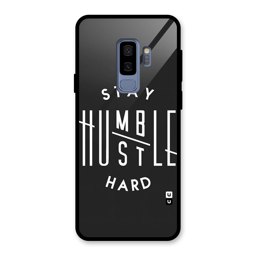 Hustle Hard Glass Back Case for Galaxy S9 Plus