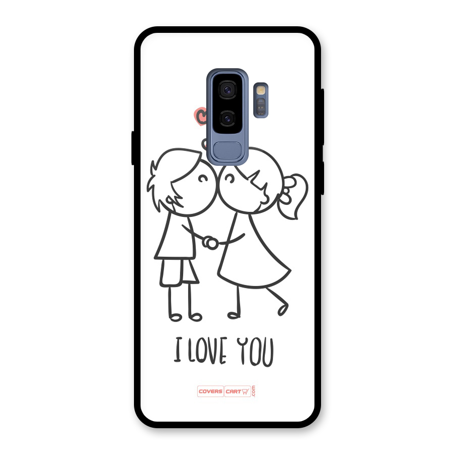 I Love You Glass Back Case for Galaxy S9 Plus
