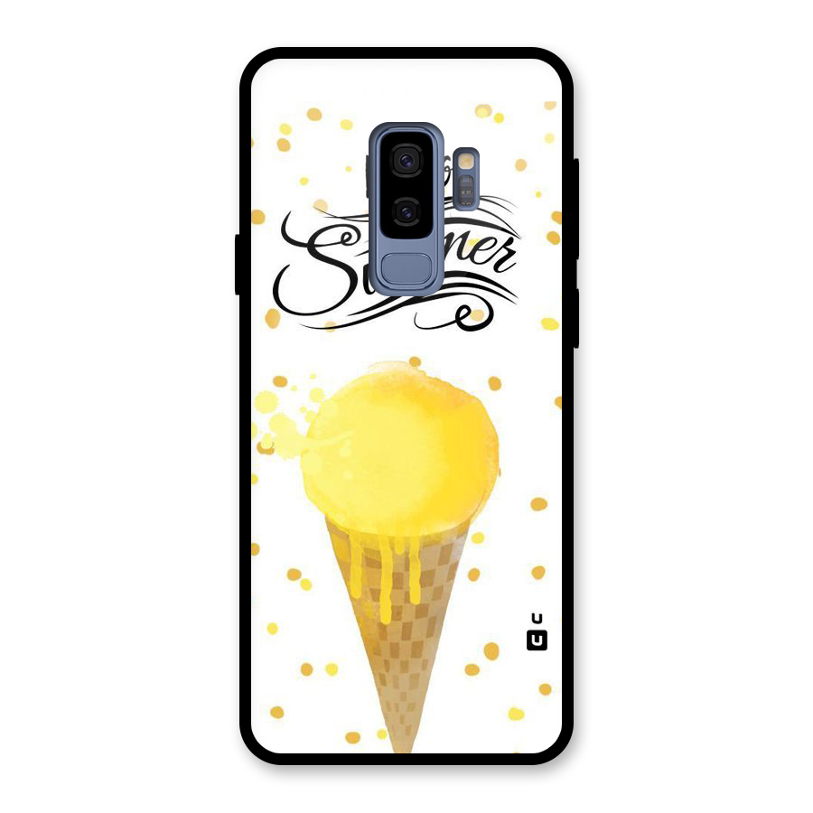 Ice Cream Summer Glass Back Case for Galaxy S9 Plus