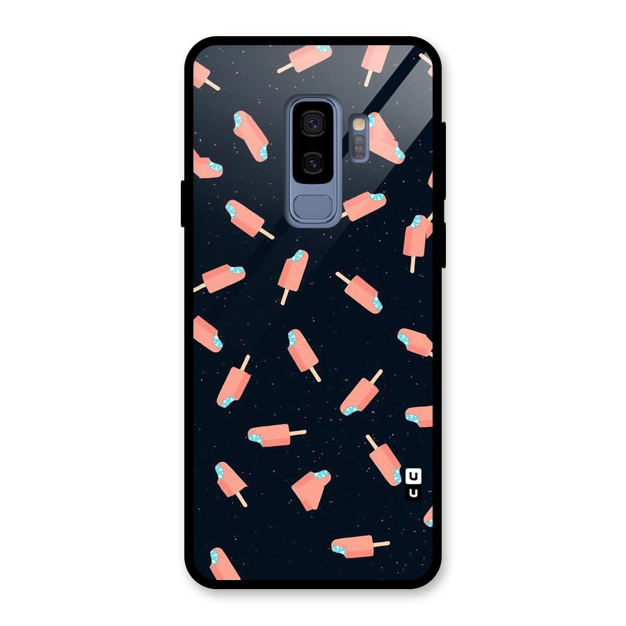 Icy Pattern Glass Back Case for Galaxy S9 Plus