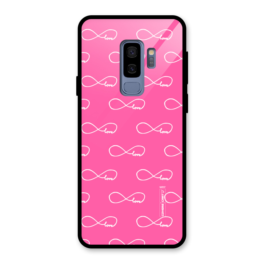 Infinity Love Glass Back Case for Galaxy S9 Plus