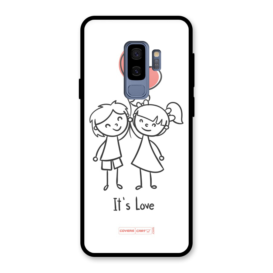 Its Love Glass Back Case for Galaxy S9 Plus