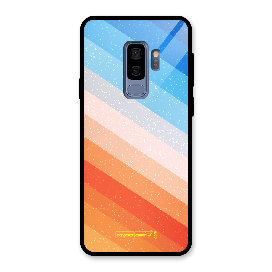 Jazzy Pattern Glass Back Case for Galaxy S9 Plus