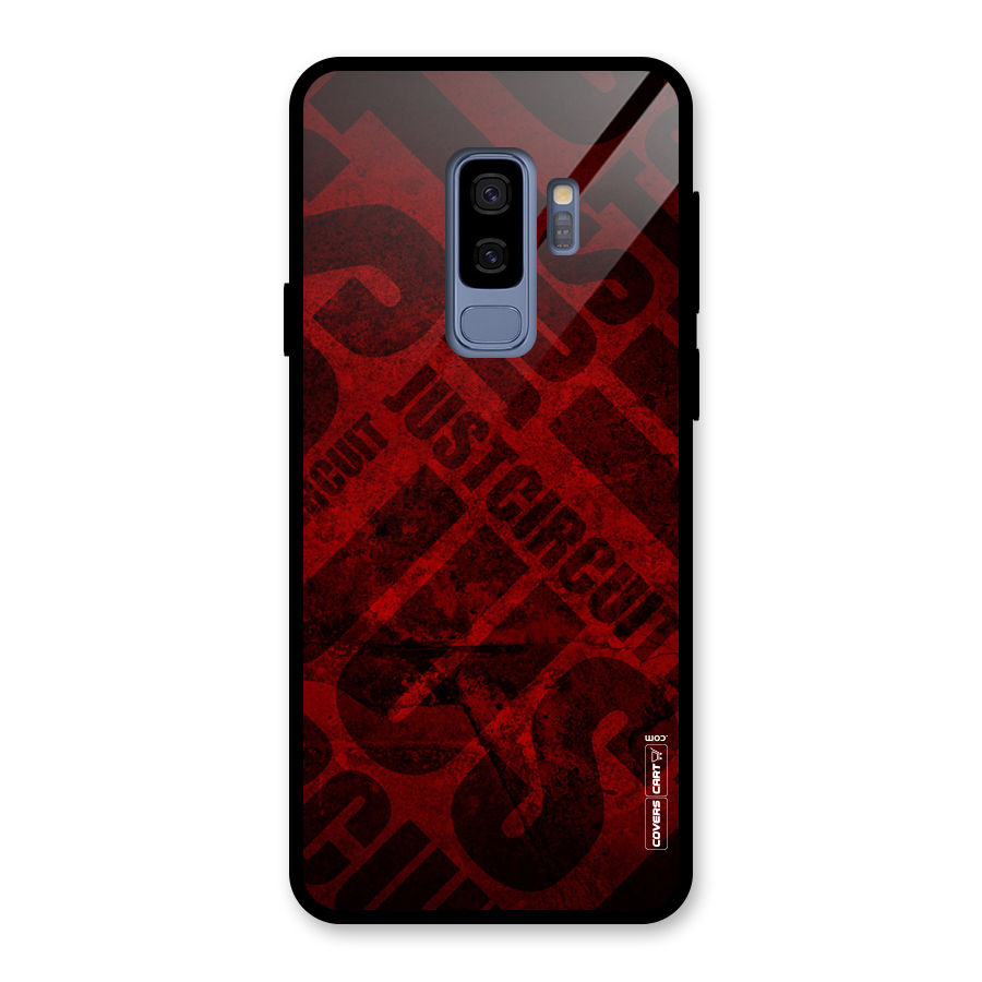 Just Circuit Glass Back Case for Galaxy S9 Plus
