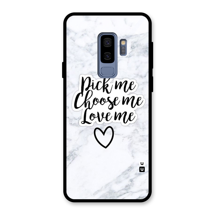 Just Me Glass Back Case for Galaxy S9 Plus
