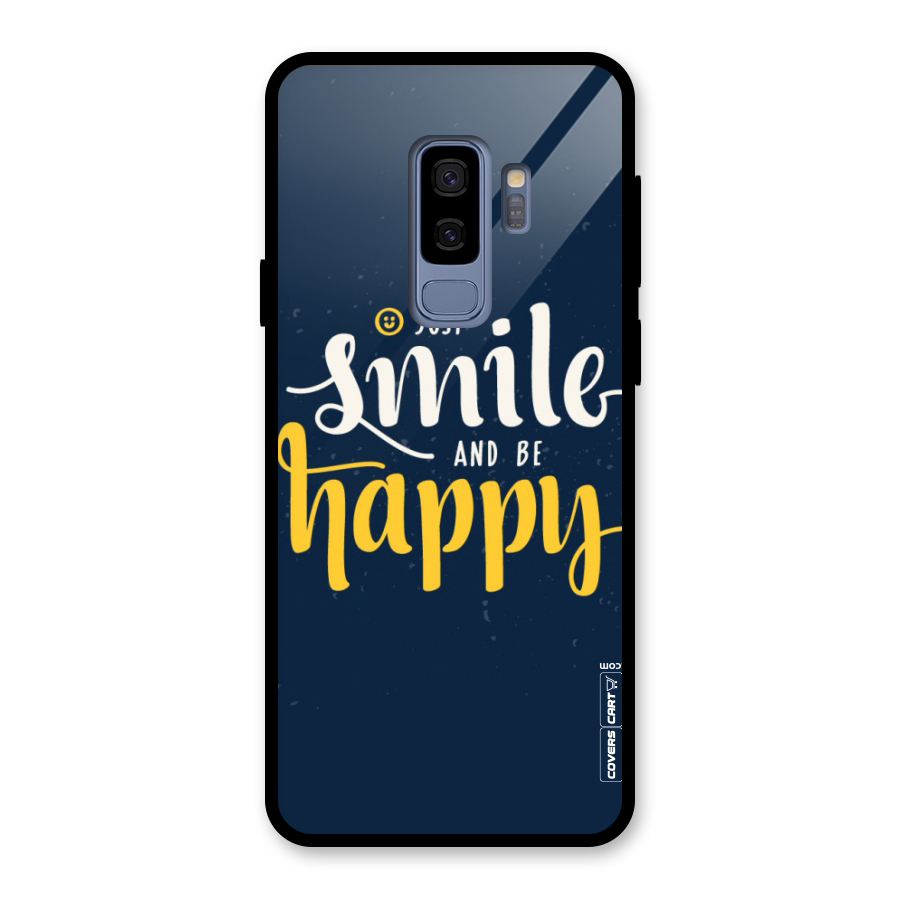 Just Smile Glass Back Case for Galaxy S9 Plus