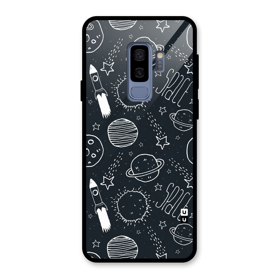 Just Space Things Glass Back Case for Galaxy S9 Plus