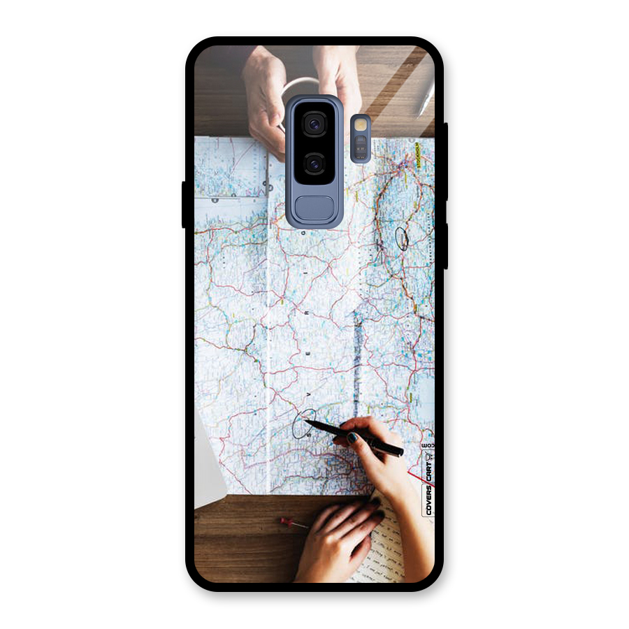 Just Travel Glass Back Case for Galaxy S9 Plus