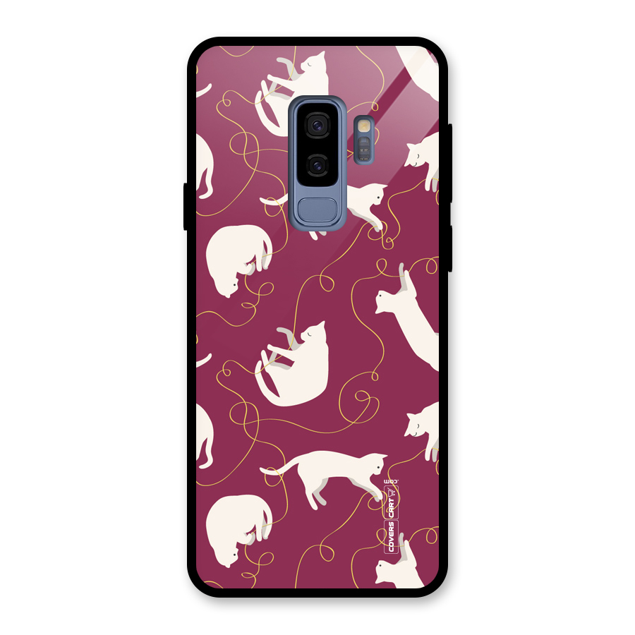 Lazy Kitty Glass Back Case for Galaxy S9 Plus