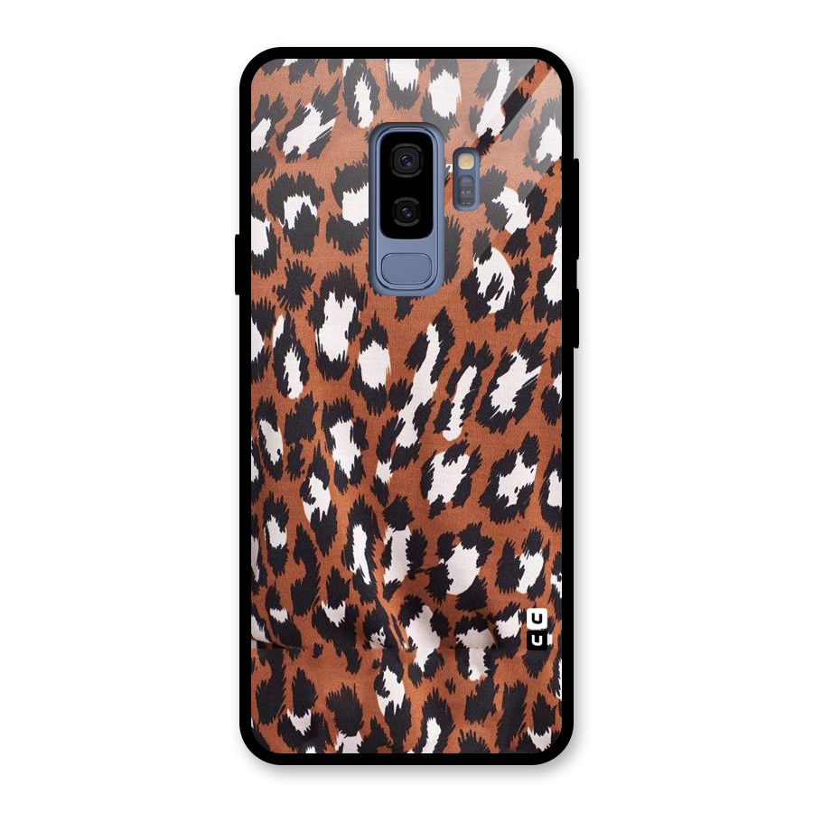 Leapord Design Glass Back Case for Galaxy S9 Plus