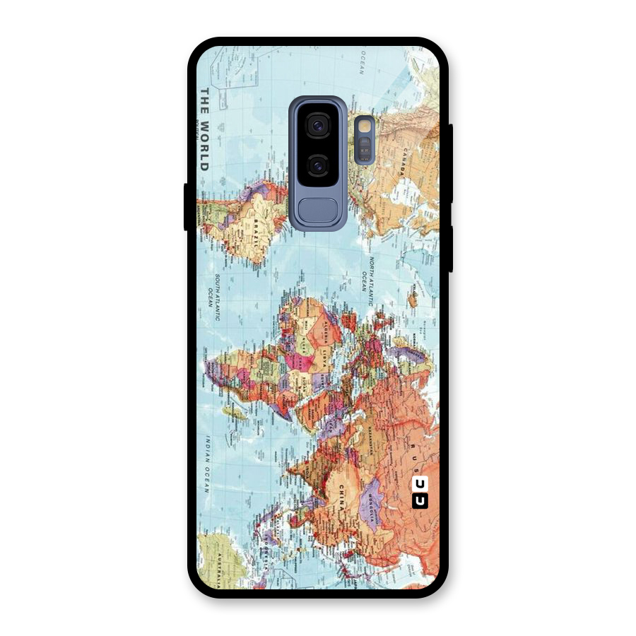 Lets Travel The World Glass Back Case for Galaxy S9 Plus