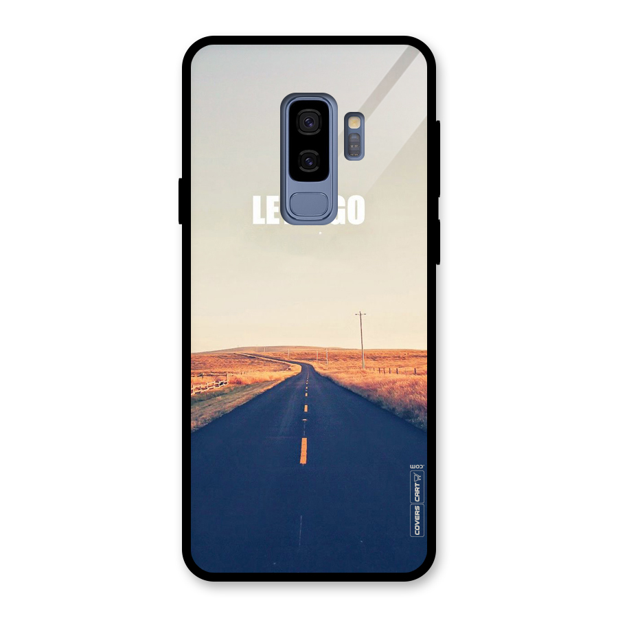 Lets Wander Glass Back Case for Galaxy S9 Plus