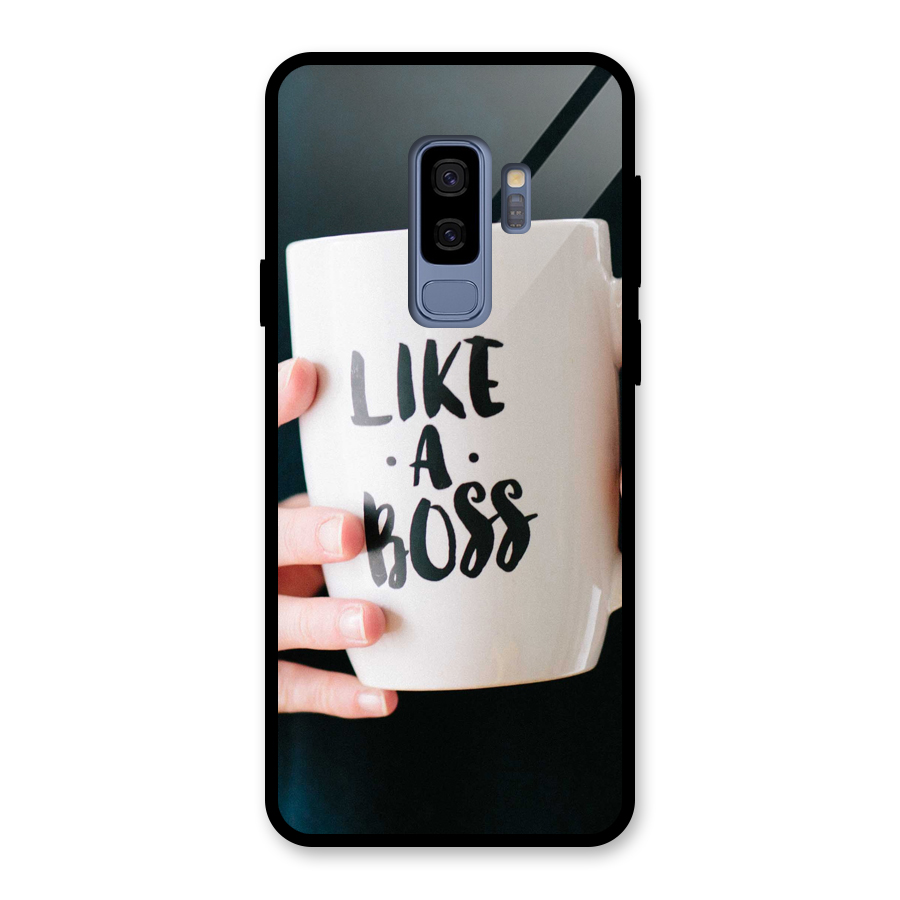 Like a Boss Glass Back Case for Galaxy S9 Plus