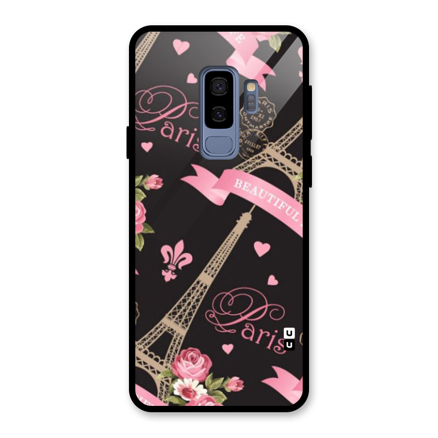 Love Tower Glass Back Case for Galaxy S9 Plus