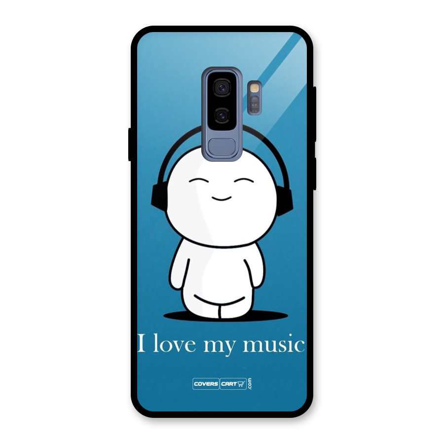 Love for Music Glass Back Case for Galaxy S9 Plus