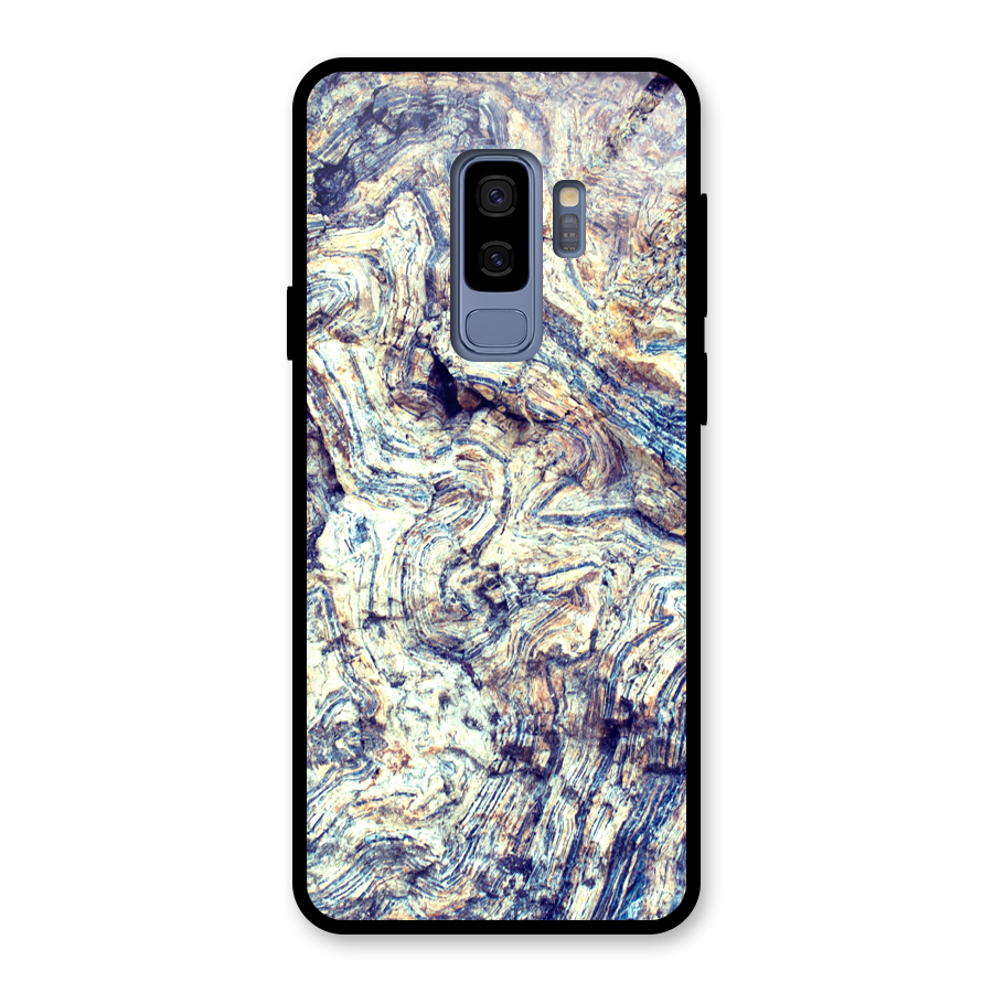 Marble Pattern Glass Back Case for Galaxy S9 Plus