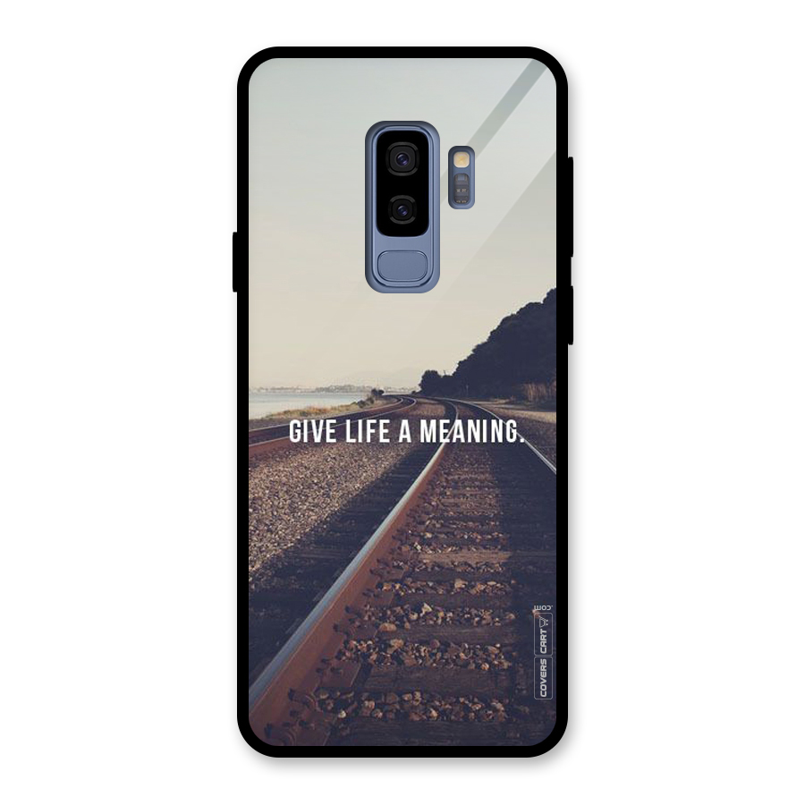 Meaning To Life Glass Back Case for Galaxy S9 Plus