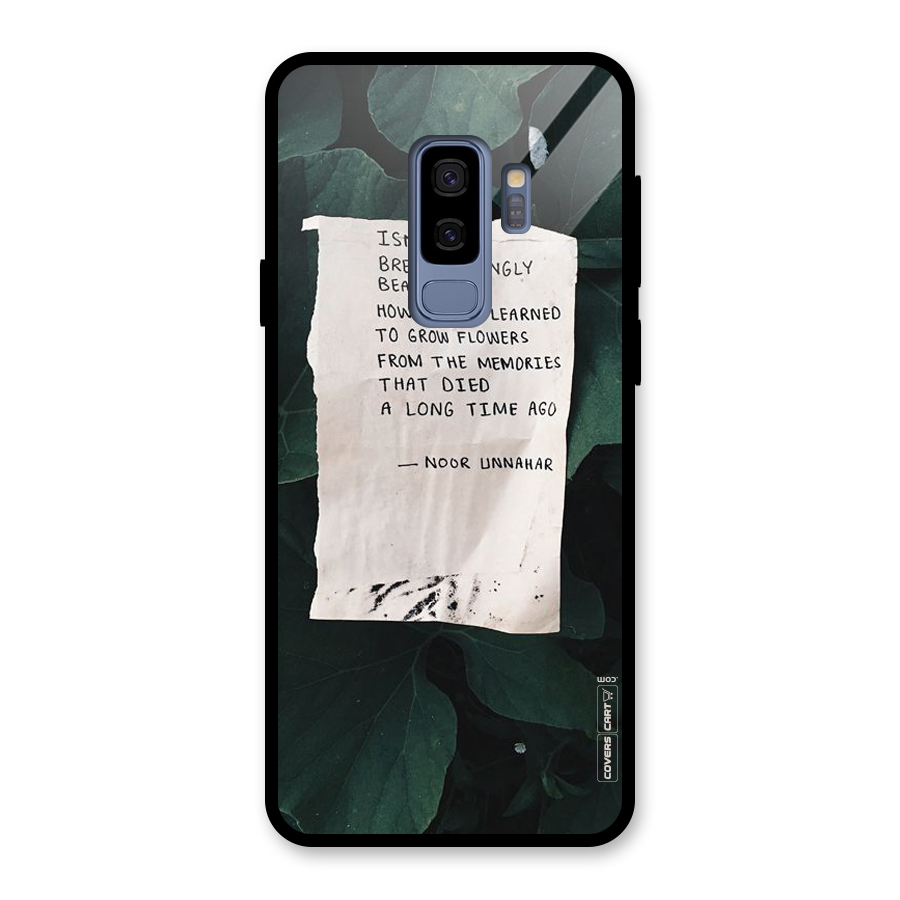 Memories Glass Back Case for Galaxy S9 Plus