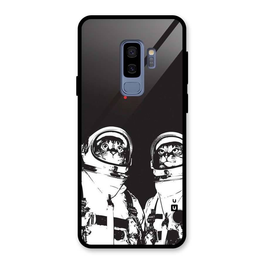 Meow Moon Glass Back Case for Galaxy S9 Plus