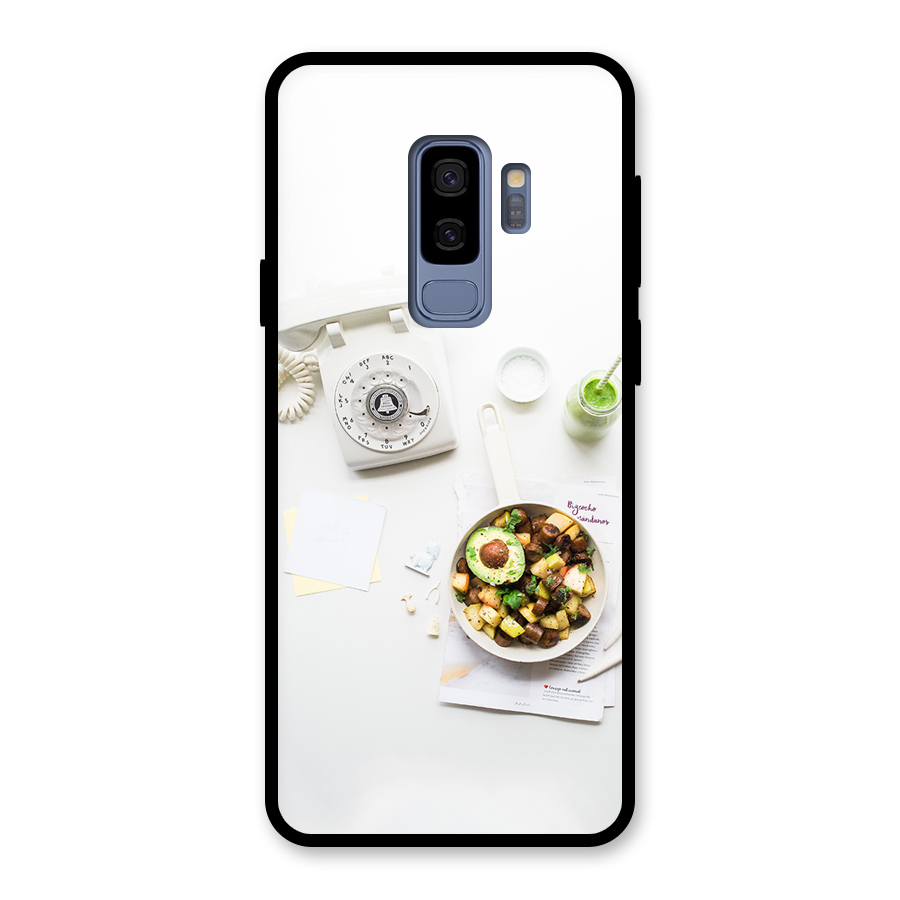Morning Breakfast Glass Back Case for Galaxy S9 Plus