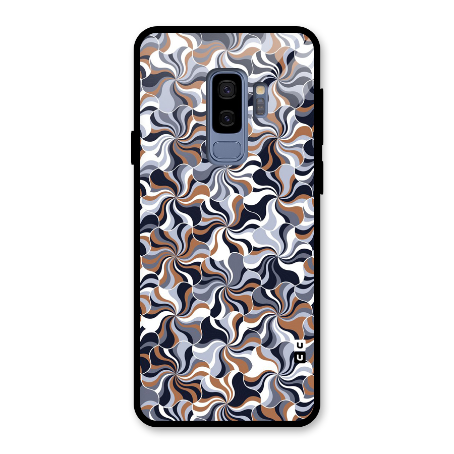 Multicolor Swirls Glass Back Case for Galaxy S9 Plus
