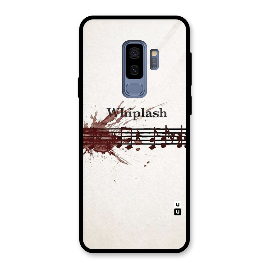 Music Notes Splash Glass Back Case for Galaxy S9 Plus