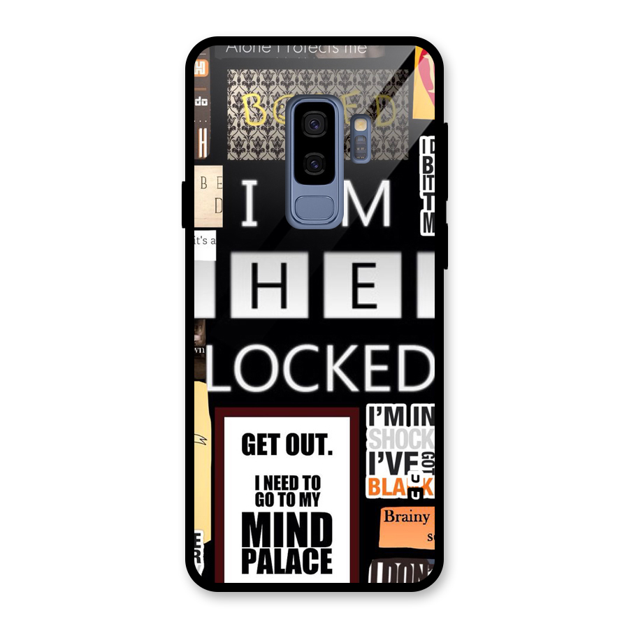 Mystery Pattern Glass Back Case for Galaxy S9 Plus