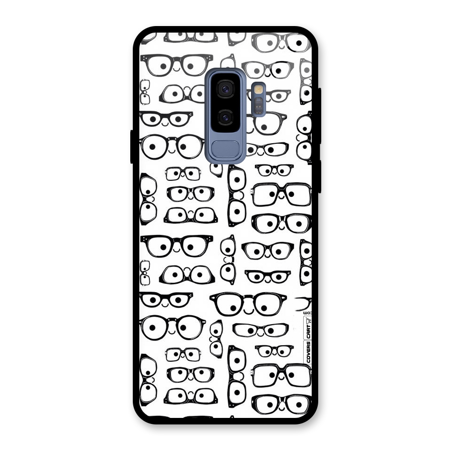 Nerdy Specs Glass Back Case for Galaxy S9 Plus