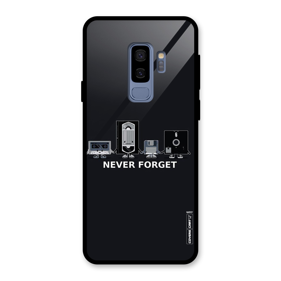 Never Forget Glass Back Case for Galaxy S9 Plus