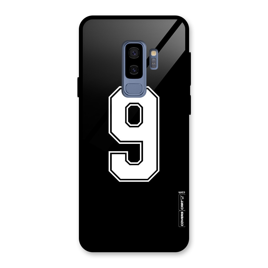 Number 9 Glass Back Case for Galaxy S9 Plus