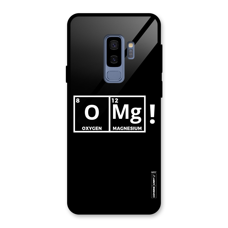 OMG Chemistry Pun Glass Back Case for Galaxy S9 Plus