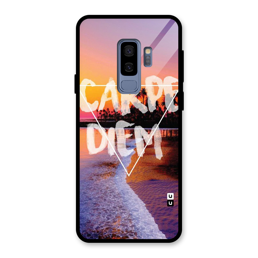 Oceanic Diem Glass Back Case for Galaxy S9 Plus