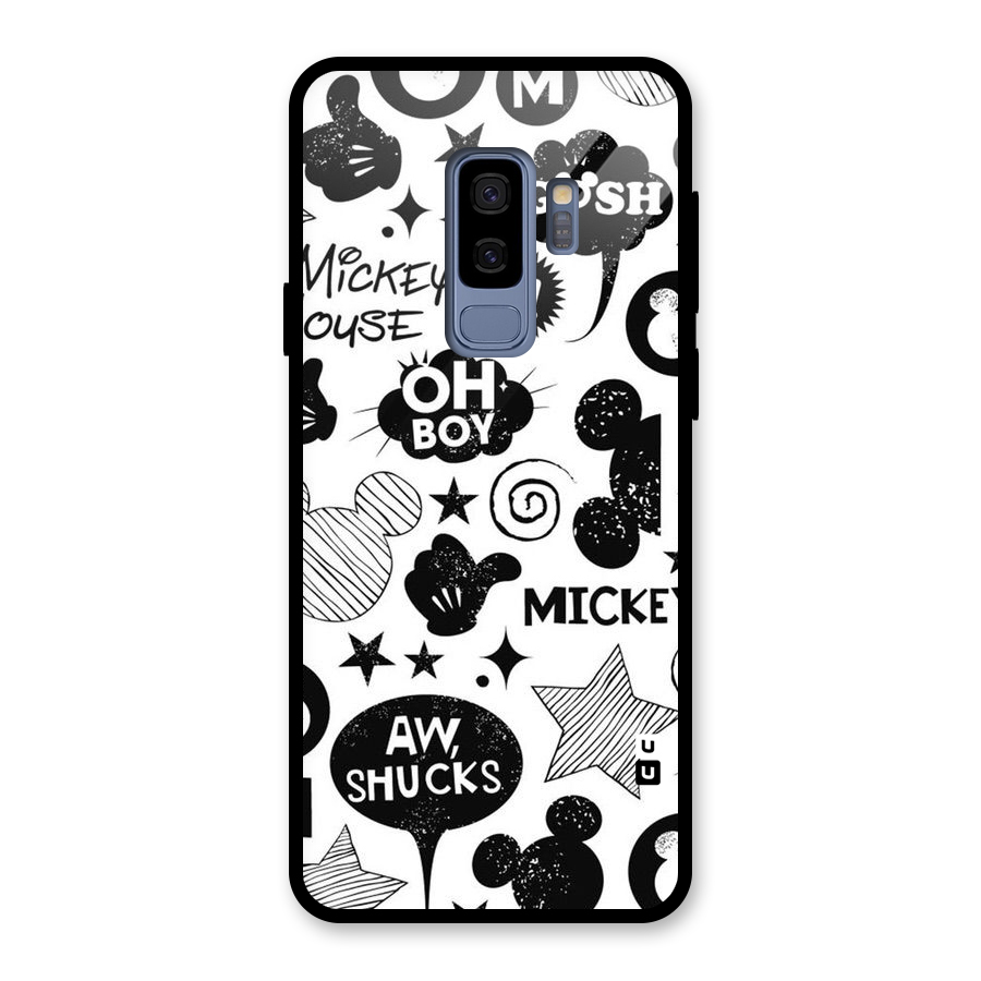 Oh Boy Design Glass Back Case for Galaxy S9 Plus