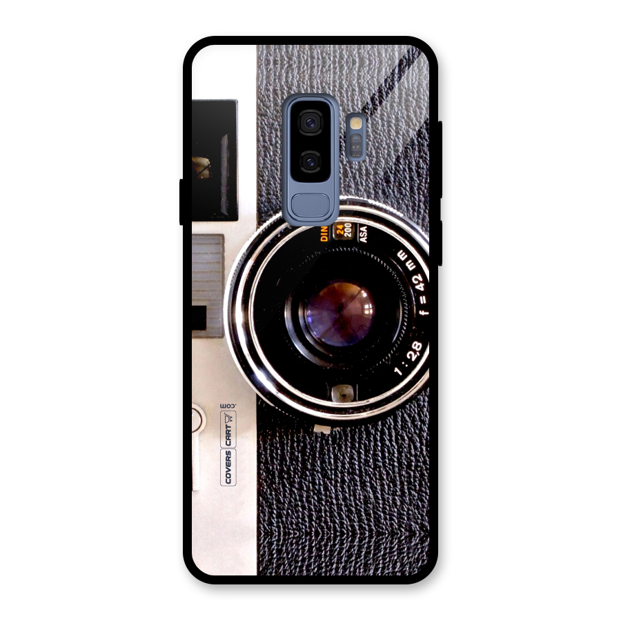 Old School Camera Glass Back Case for Galaxy S9 Plus