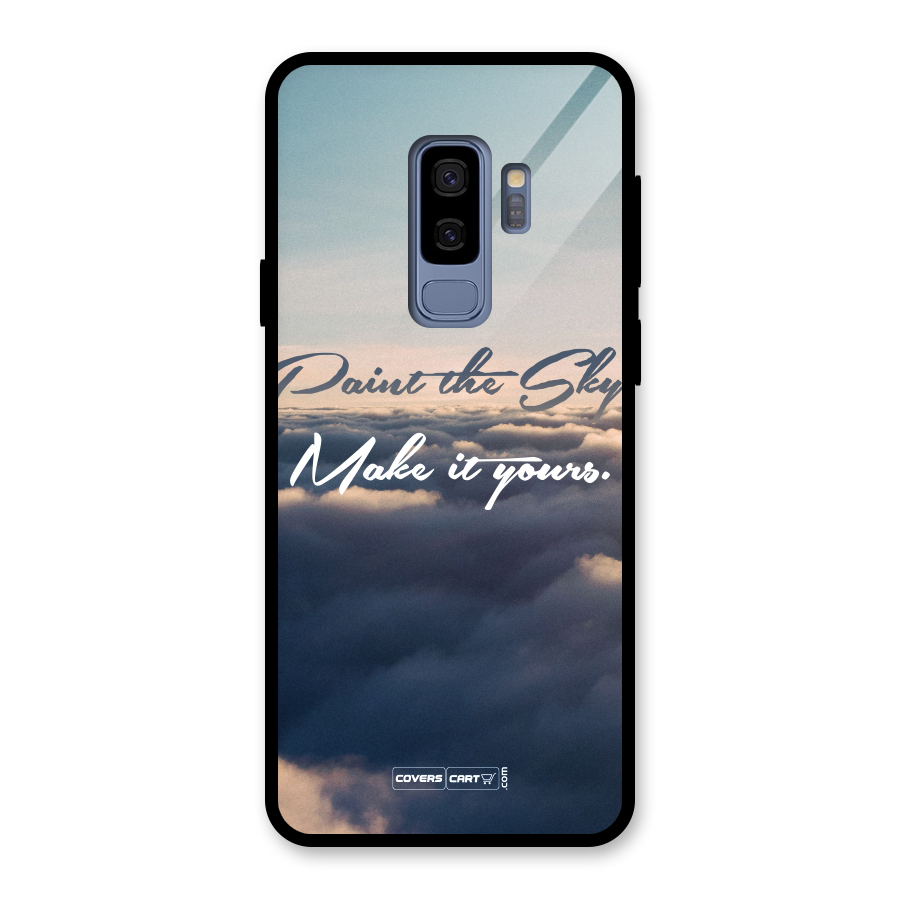 Paint the Sky Glass Back Case for Galaxy S9 Plus