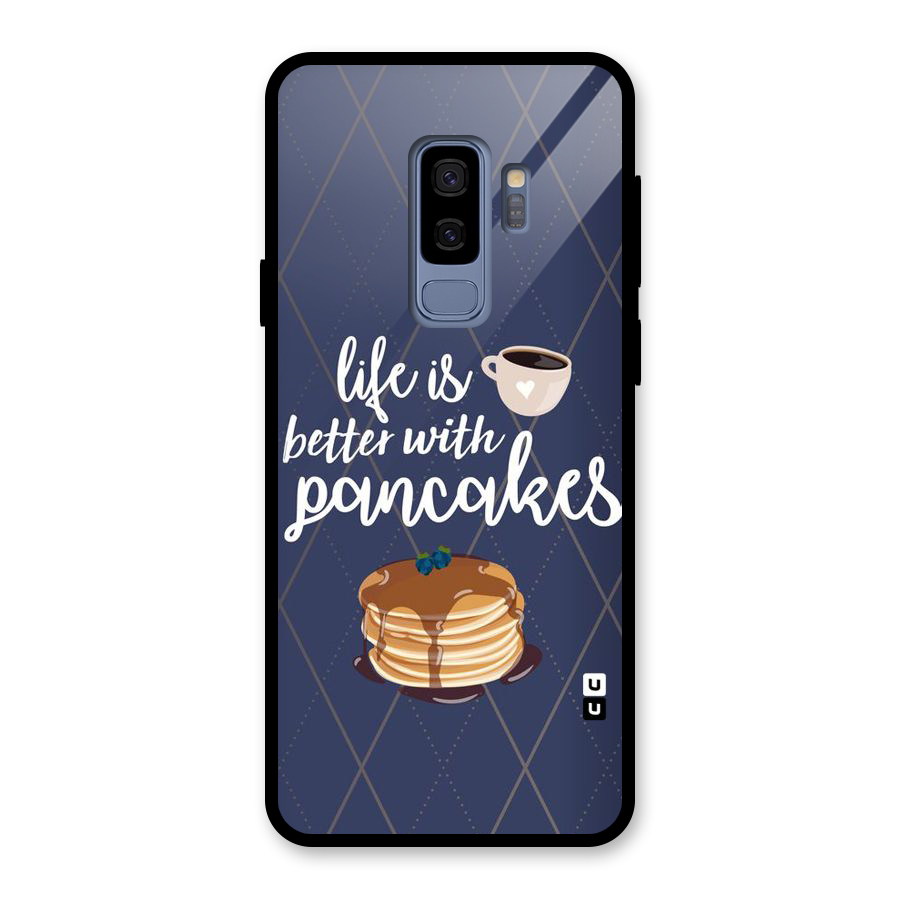 Pancake Life Glass Back Case for Galaxy S9 Plus