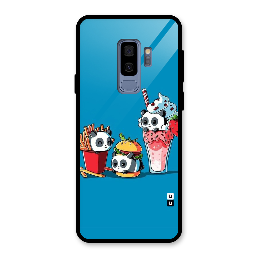 Panda Lazy Glass Back Case for Galaxy S9 Plus