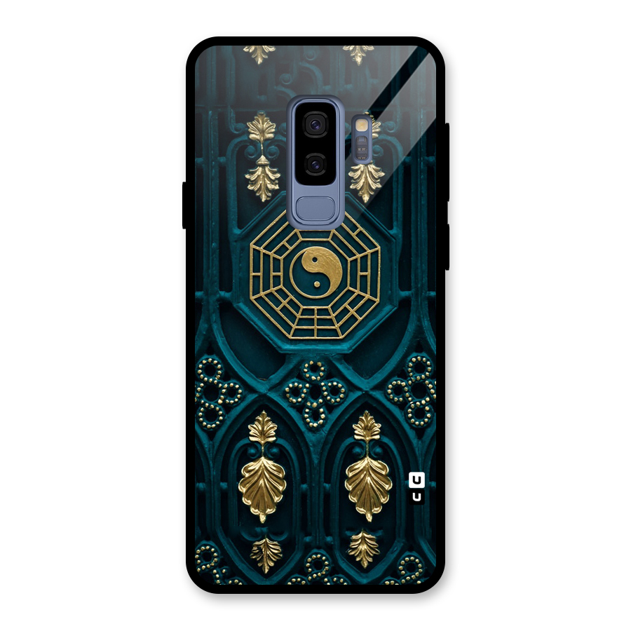 Peace Web Design Glass Back Case for Galaxy S9 Plus