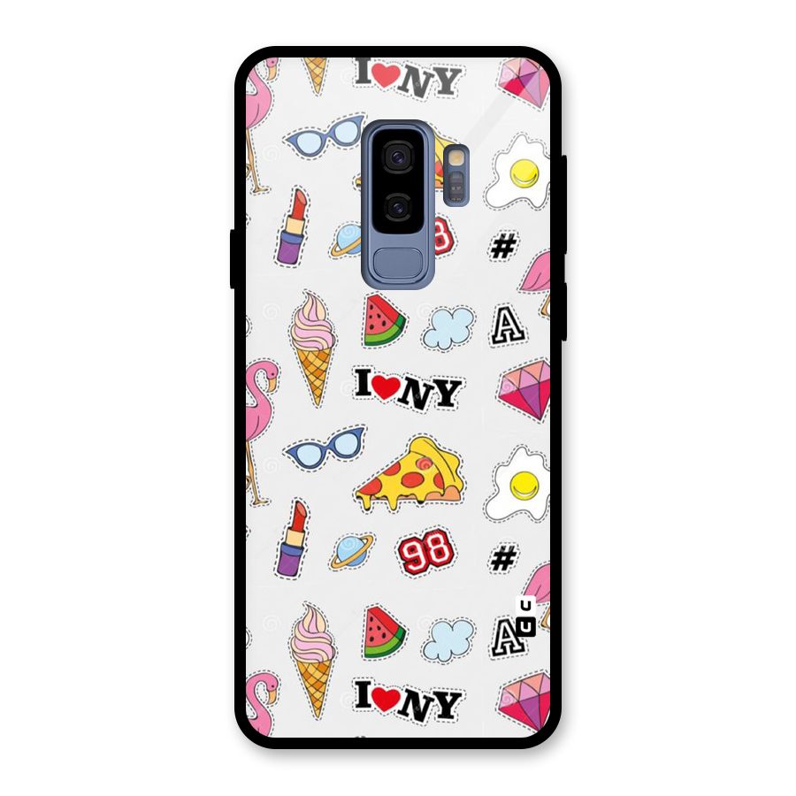 Personnel Quirk Glass Back Case for Galaxy S9 Plus