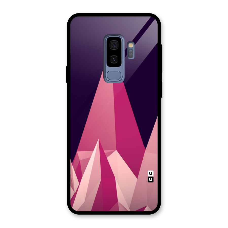 Pink Sharp Glass Back Case for Galaxy S9 Plus