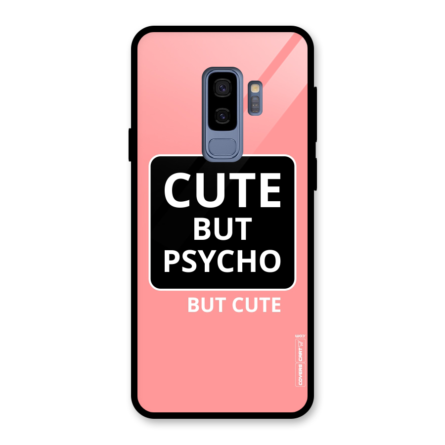 Psycho But Cute Glass Back Case for Galaxy S9 Plus
