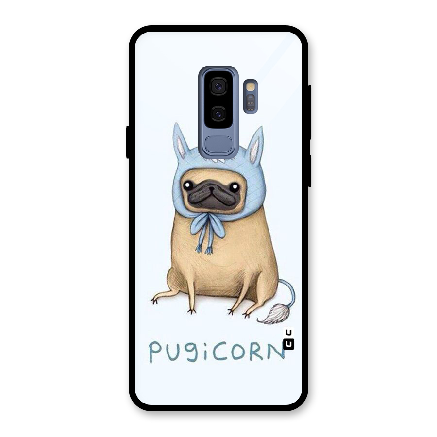 Pugicorn Glass Back Case for Galaxy S9 Plus