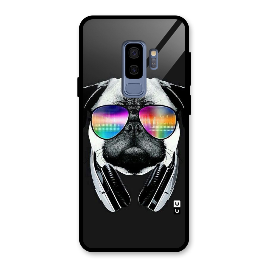 Rainbow Dog Swag Glass Back Case for Galaxy S9 Plus